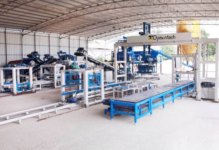 Economical automatic brick machine production line